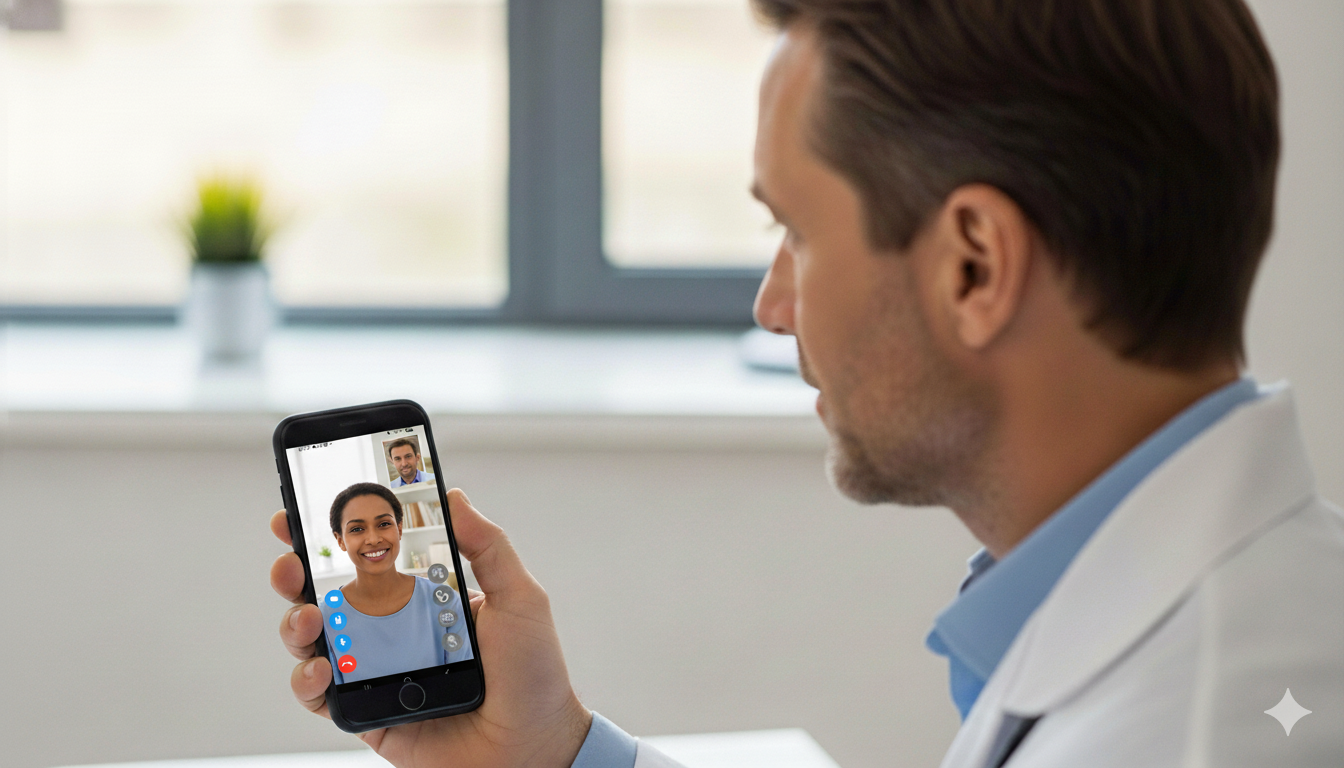 Provide Care - Healthcare professional conducting consultation